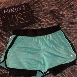 Cute turquoise athletic shorts